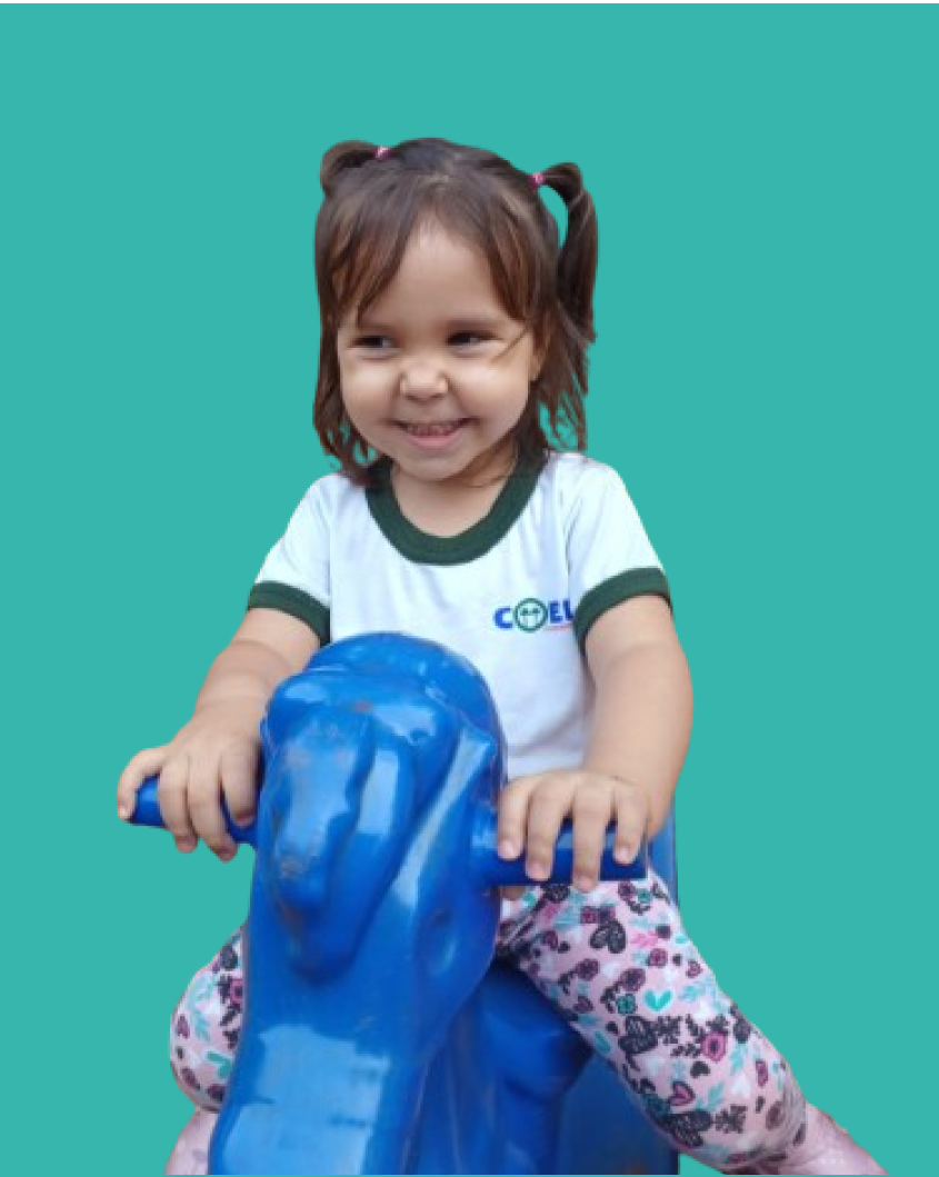 Foto de uma aluna do Infantil